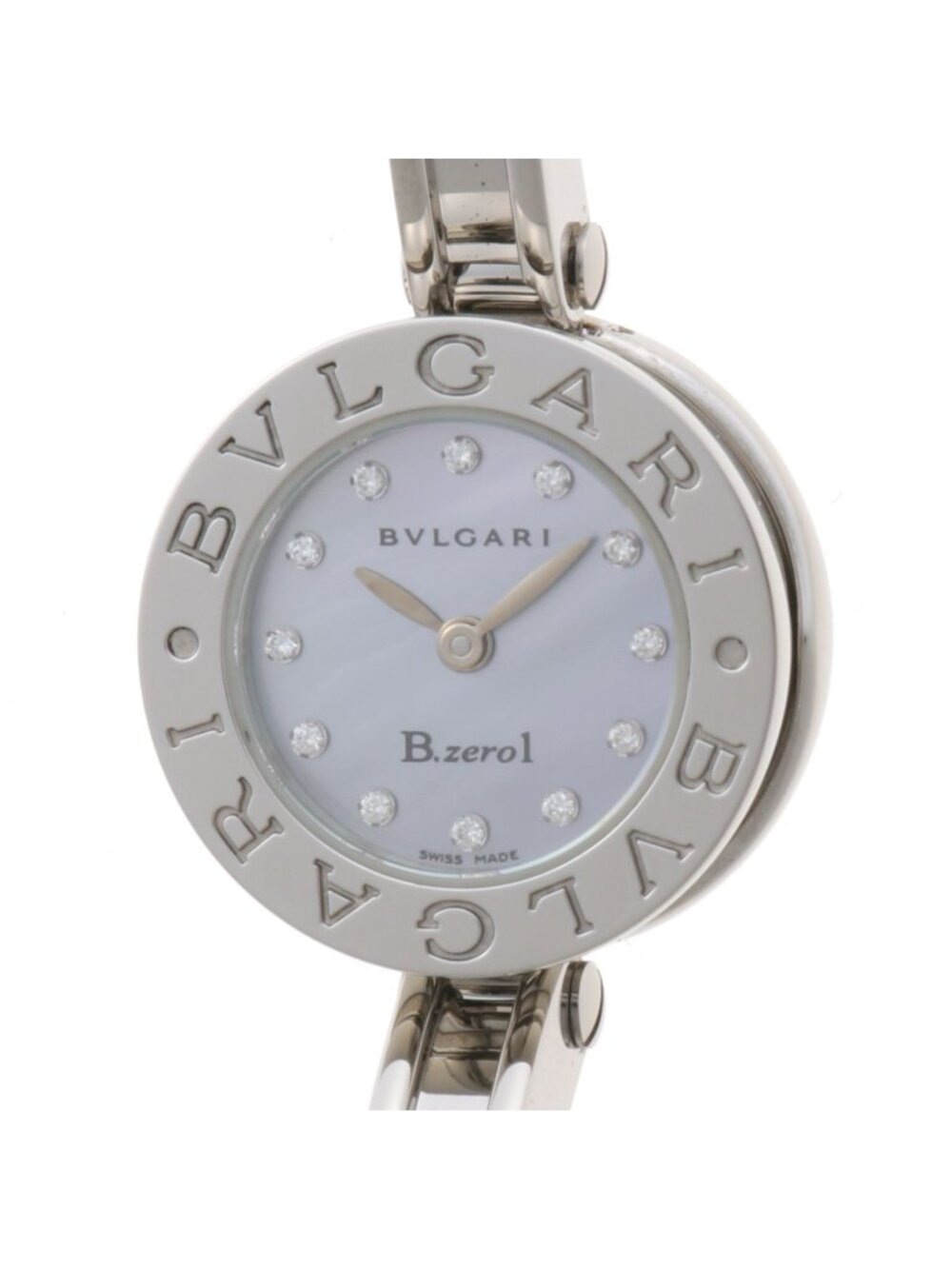 Bvlgari B-zero Watch Stainless Steel Blue Shell